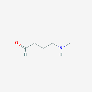 molecular formula C5H11NO B1221247 4-(Methylamino)butanal CAS No. 7729-27-3