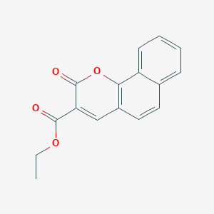 molecular formula C16H12O4 B1221256 Ethyl 2-oxobenzo[h]chromene-3-carboxylate 