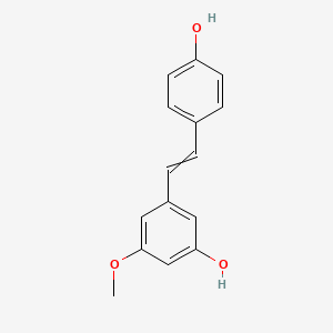 molecular formula C15H14O3 B1221259 3-[2-(4-Hydroxyphenyl)ethenyl]-5-methoxyphenol 