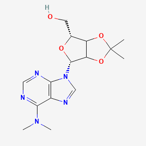 molecular formula C15H21N5O4 B1221261 [(4R,6R)-4-[6-(dimethylamino)purin-9-yl]-2,2-dimethyl-3a,4,6,6a-tetrahydrofuro[3,4-d][1,3]dioxol-6-yl]methanol CAS No. 19083-21-7