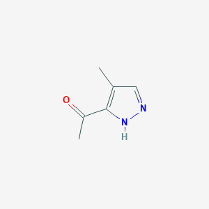 molecular formula C6H8N2O B12212642 3-Acetyl-4-methyl-1H-pyrazole 
