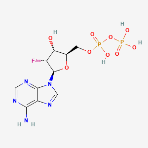 molecular formula C10H14FN5O9P2 B1221267 2'-Deoxy-2'-fluoroadenosine 5'-diphosphate CAS No. 68357-16-4