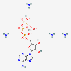 molecular formula C10H25CoN9O13P3 B1221273 Tetraamminecobalt(III)ATP CAS No. 63915-26-4