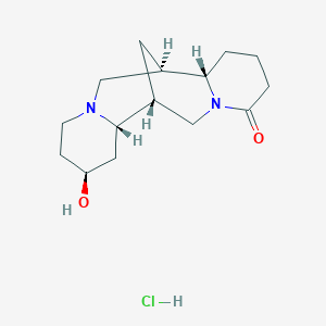 molecular formula C15H25ClN2O2 B1221282 13-Hydroxylupanine hydrochloride CAS No. 6809-89-8