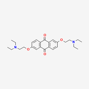 molecular formula C26H34N2O4 B1221287 2,6-Bis(2-(diethylamino)ethoxy)anthraquinone CAS No. 35697-33-7
