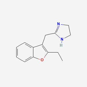 molecular formula C14H16N2O B1221288 Coumazoline CAS No. 37681-00-8