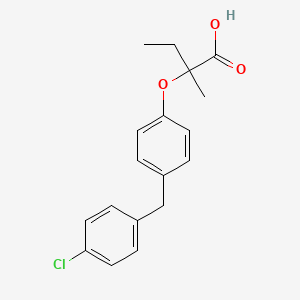 2-(4-(4-Chlorobenzyl)phenoxy)-2-methylbutanoic acid