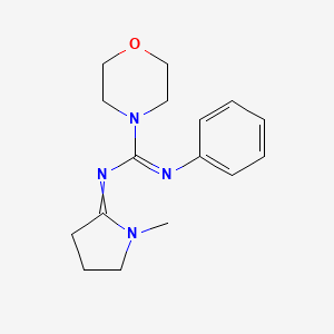 N-(1-methylpyrrolidin-2-ylidene)-N'-phenylmorpholine-4-carboximidamide