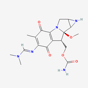 [(7R,8S)-11-(dimethylaminomethylideneamino)-7-methoxy-12-methyl-10,13-dioxo-2,5-diazatetracyclo[7.4.0.02,7.04,6]trideca-1(9),11-dien-8-yl]methyl carbamate