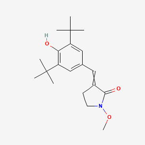 3-[(3,5-Ditert-butyl-4-hydroxyphenyl)methylidene]-1-methoxypyrrolidin-2-one