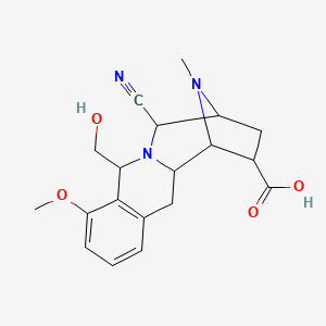 molecular formula C19H23N3O4 B1221299 Quinocarmycin analog 
