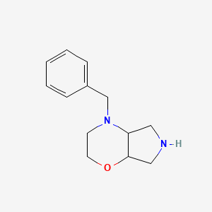 molecular formula C13H18N2O B12213095 4-Benzyl-octahydropyrrolo[3,4-b]morpholine 