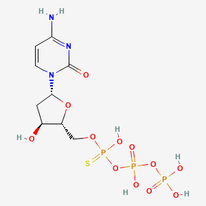 molecular formula C9H16N3O12P3S B1221310 2'-Deoxycytidine-5'-O-(1-thiotriphosphate) CAS No. 64145-29-5