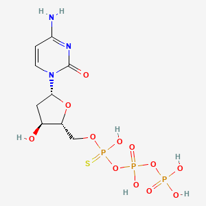 molecular formula C9H16N3O12P3S B1221310 Dctpalphas CAS No. 64145-29-5