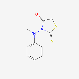 molecular formula C10H10N2OS2 B12213157 3-(Methylphenylamino)-2-thioxo-1,3-thiazolidin-4-one 