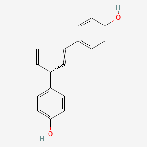 4-[(3R)-3-(4-hydroxyphenyl)penta-1,4-dienyl]phenol
