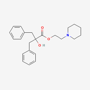 molecular formula C23H29NO3 B1221319 2-Piperidinoethyl dibenzylglycolate CAS No. 97508-25-3