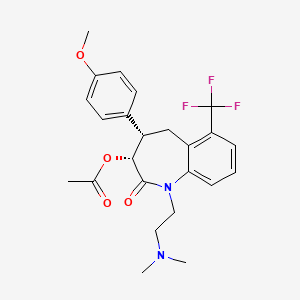 molecular formula C24H27F3N2O4 B1221326 SQ-31765 free base CAS No. 138383-07-0
