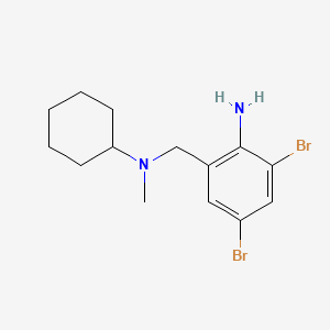 molecular formula C14H20Br2N2 B1221334 溴己新 CAS No. 3572-43-8