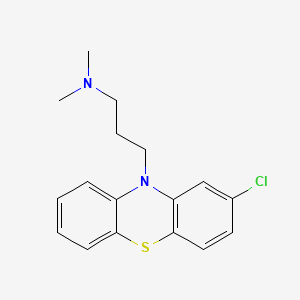 molecular formula C17H19ClN2S B1221335 Chlorpromazine CAS No. 50-53-3