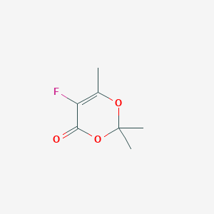 molecular formula C7H9FO3 B122134 5-Fluoro-2,2,6-trimethyl-1,3-dioxin-4-one CAS No. 144765-15-1