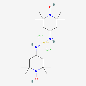 molecular formula C18H38Cl2N4O2Pt B1221340 (1-Hydroxy-2,2,6,6-tetramethylpiperidin-4-yl)azanide;platinum(4+);dichloride CAS No. 58926-94-6