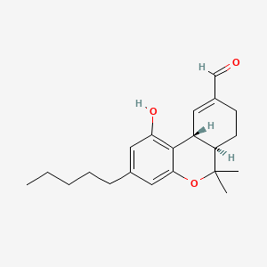 molecular formula C21H28O3 B1221353 7-Oxo-delta(1)-tetrahydrocannabinol CAS No. 52663-85-1