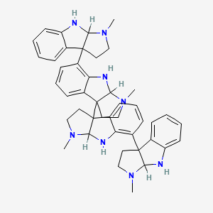 molecular formula C44H50N8 B1221354 Quadrigemine A CAS No. 69937-02-6