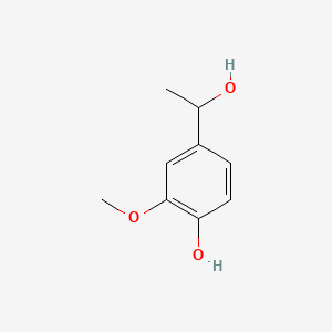 molecular formula C9H12O3 B1221366 4-(1-Hydroxyethyl)-2-methoxyphenol CAS No. 2480-86-6