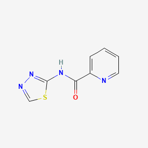 molecular formula C8H6N4OS B12213680 N-(1,3,4-thiadiazol-2-yl)picolinamide 
