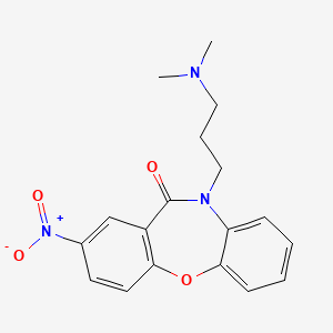 molecular formula C18H19N3O4 B1221370 Nitroxazepine CAS No. 47439-36-1