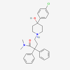 molecular formula C29H34ClN2O2+ B1221374 Loperamide(1+) 