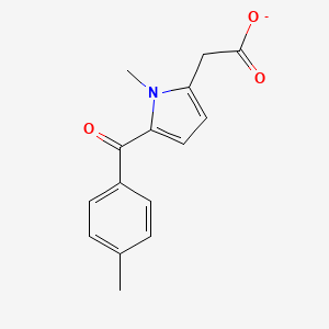 molecular formula C15H14NO3- B1221375 甲氧萘丙酸(1-) 