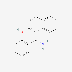 molecular formula C17H15NO B1221379 1-(alpha-Aminobenzyl)-2-naphthol CAS No. 481-82-3