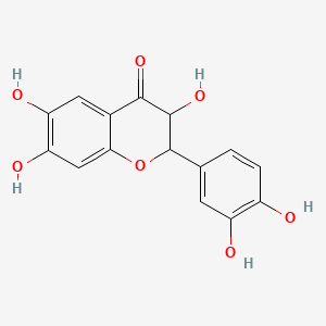 molecular formula C15H12O7 B1221380 2-(3,4-Dihydroxyphenyl)-3,6,7-trihydroxy-2,3-dihydro-4H-chromen-4-one CAS No. 6270-97-9