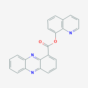 molecular formula C22H13N3O2 B12213821 Quinolin-8-yl phenazine-1-carboxylate 