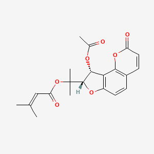 molecular formula C21H22O7 B1221383 Peucenidin CAS No. 33044-93-8