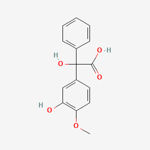 molecular formula C15H14O5 B1221389 4-Methoxy-3-hydroxyphenylmandelic acid CAS No. 69986-36-3