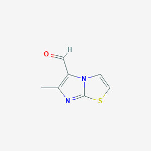 molecular formula C7H6N2OS B122139 6-Methylimidazo[2,1-b][1,3]thiazole-5-carbaldehyde CAS No. 75001-31-9