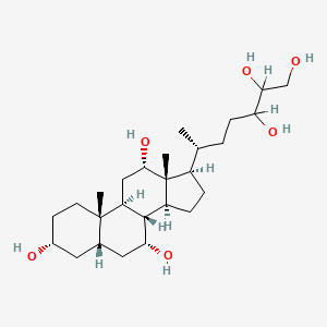 molecular formula C26H46O6 B1221393 27-Norcholestanehexol CAS No. 91999-66-5