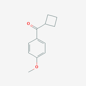 molecular formula C12H14O2 B012214 Cyclobutyl 4-methoxyphenyl ketone CAS No. 100121-80-0