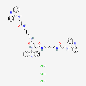 molecular formula C60H67Cl3N10O4 B1221400 Acridine trimer 1 CAS No. 97613-93-9