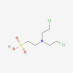 molecular formula C6H13Cl2NO3S B1221401 Taumustine CAS No. 98277-87-3