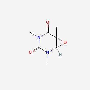 molecular formula C7H10N2O3 B1221404 2,4,6-Trimethyl-7-oxa-2,4-diazabicyclo[4.1.0]heptane-3,5-dione CAS No. 100186-95-6