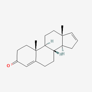 molecular formula C19H26O B1221407 10,13-Dimethyl-1,2,6,7,8,9,11,12,14,15-decahydrocyclopenta[a]phenanthren-3-one CAS No. 4075-07-4