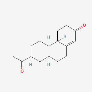 molecular formula C16H22O2 B1221409 7-acetyl-4,4a,4b,5,6,7,8,8a,9,10-decahydro-3H-phenanthren-2-one CAS No. 2327-61-9