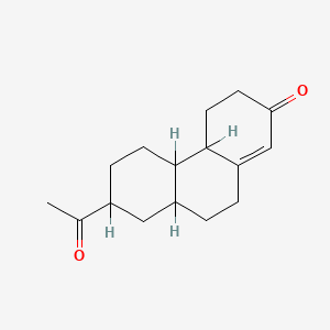 molecular formula C16H22O2 B1221409 7-Acetyl-4,4a,4b,5,6,7,8,8a,9,10-decahydrophenanthren-2(3h)-one CAS No. 2327-61-9