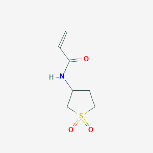 molecular formula C7H11NO3S B12214200 N-(1-hydroxy-1-oxothiolan-3-yl)prop-2-enamide 