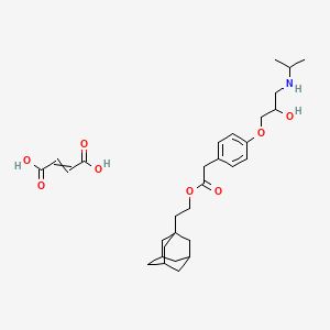 2-(1-Adamantyl)ethyl 2-[4-[2-hydroxy-3-(propan-2-ylamino)propoxy]phenyl]acetate;but-2-enedioic acid