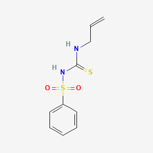 molecular formula C10H12N2O2S2 B12214227 Urea, 1-allyl-3-phenylsulfonyl-2-thio- CAS No. 74051-53-9